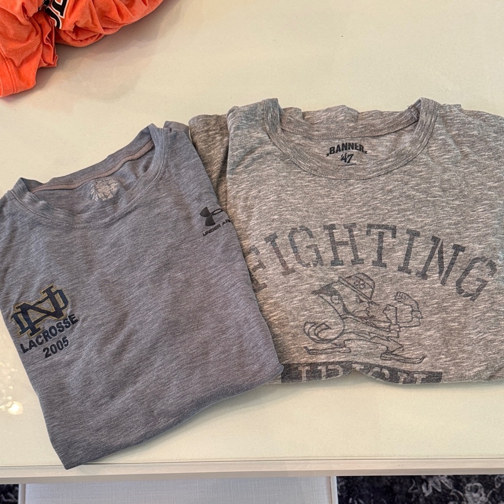 Banner 47 & Under Armour Kids Gray Graphic T-Shirts - Pack